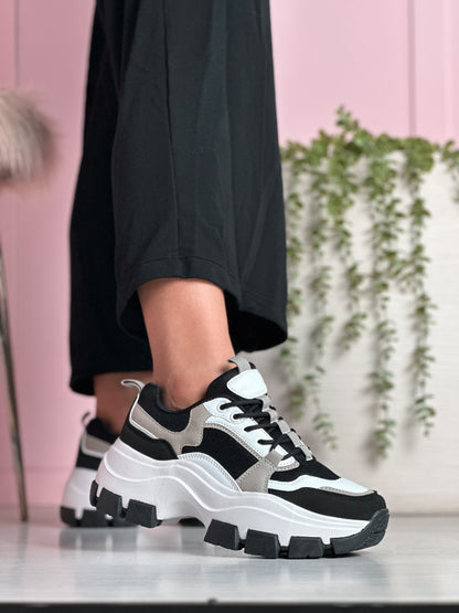 KYOTO NEGRO CON BEIGE